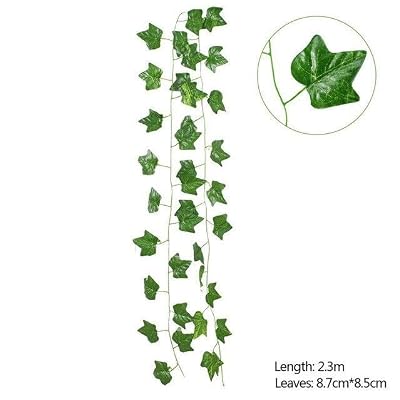Yapay Sarmaşık Üçgen Yaprak Yapay Çiçek Dekoru 230cm