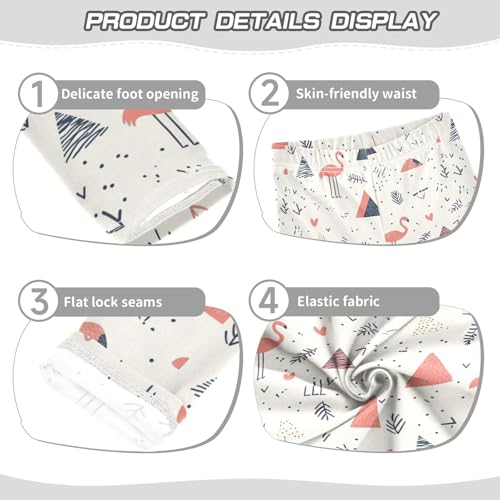 Girls Leggings Geometric Flamingo Abstract Toddler Girls Clothes Leggings for Girl Toddler Girl Trousers3