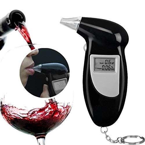 Ethylotest électronique Ardentity - Alcootest Numérique Portable, écran LCD, 4 Embouts, Haute Sensibilité