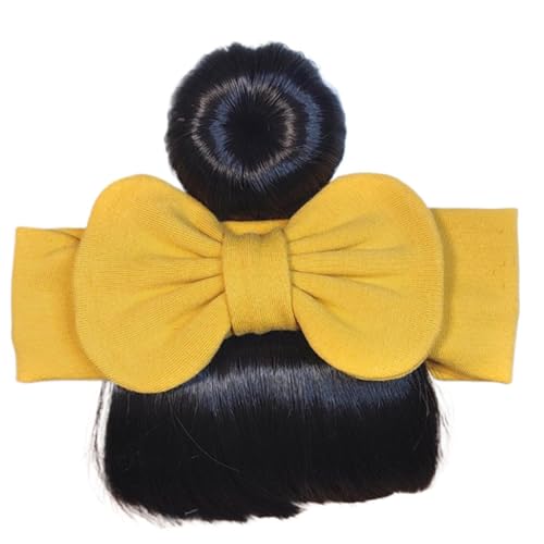 Diadema de peluca con flequillo fácil de llevar para mujer y niña