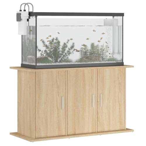 Tomostar Halterung für Aquarium, Möbel für Aquarien, Grundschrank, Aquariumtisch, Sonoma-Eiche, 101 x 41 x 58 cm, Holz