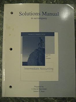 Paperback Solutions Manual Volume 2 to Accompany Intermediate Accounting Book