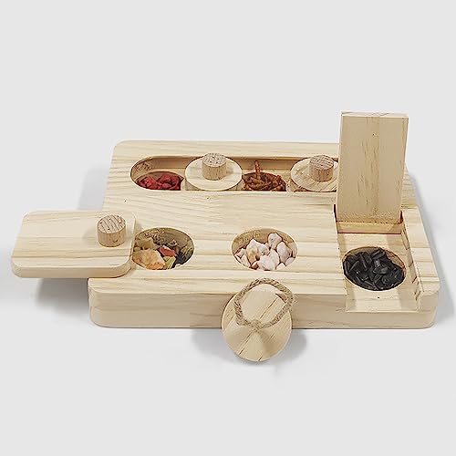 Brinquedos de forrageamento para hamsters 6 em 1, porquinho-da-índia, brinquedo de enriquecimento in