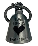 Custom I Love You More Motorcycle 'Evil Spirits' Biker Bell. Our Custom Bells are Universal fit. Custom Made in The USA (Silver Bell)