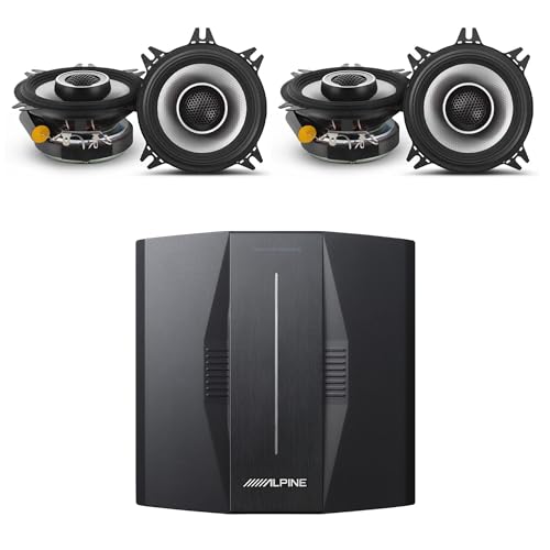 Image of Alpine PXE-C80-88 OPTIM8 8-Channel Hi-Res Digital Sound Processor Amplifier w/ S2-S40 4" Coaxial Bundle