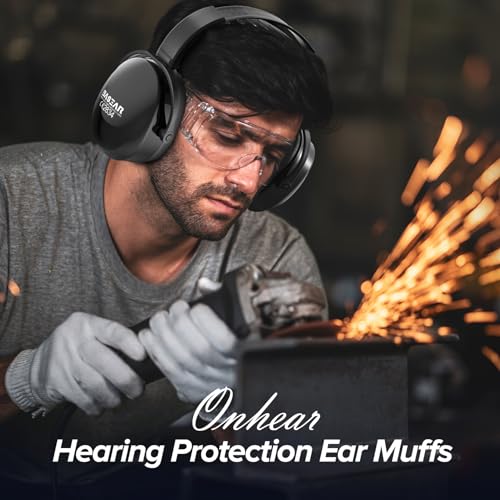 Onhear Ear Protection Headphones for Adults Kids, Noise Cancelling Headphones for Autism, Adjustable Noise Cancelling Ear Muffs, Earmuffs Hearing Protection, Effective Ear Muffs for Noise Reduction - Image 3
