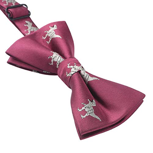 Image of HISDERN Bow Ties for Boys Pre Tied Toddler Bow Tie Adjustable Kids Bowties Clip On Fun Patterned Bowties for Wedding Party
