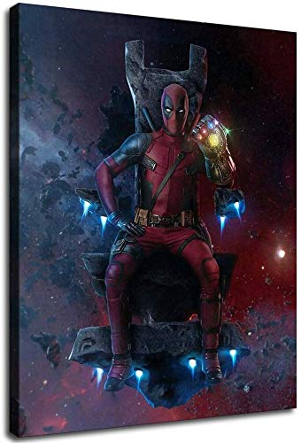 Deadpool,Artwork Wall Art Home Wall Decorations for Bedroom Living Room Oil Paintings Canvas Prints 179 (Framed,12x16 inch)