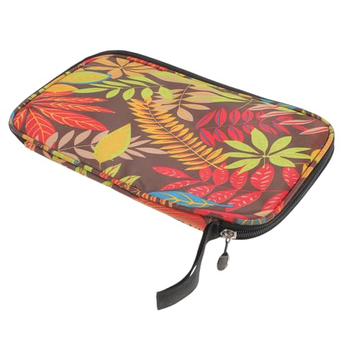 DINHEAROM 卓球ラケットケース 収納バッグ 保護用コンパクトケース 持ち運び便利 ゲーム用パドル収納 ポータブルスポーツ用具入れ イエロー