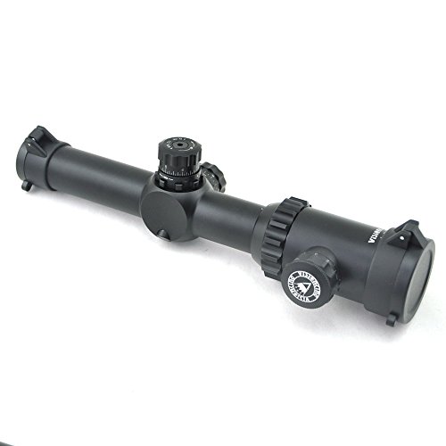 Visionking Rifle Scope 1-8X24 Riflescope For Zoom Mil-Dot Reticle Tactical Shooting & Hunting (Round, Large) #TOP1