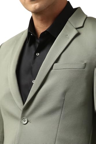 Image of Peter England Men's Neo Slim Knit Textured Blazer
