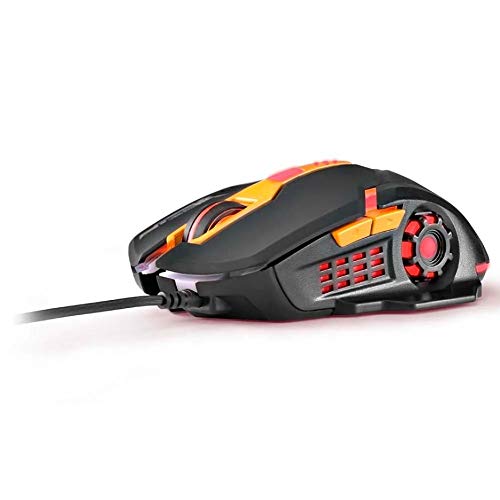 Mouse Gamer Dpi 2400 Preto/Laranja Multilaser - MO270