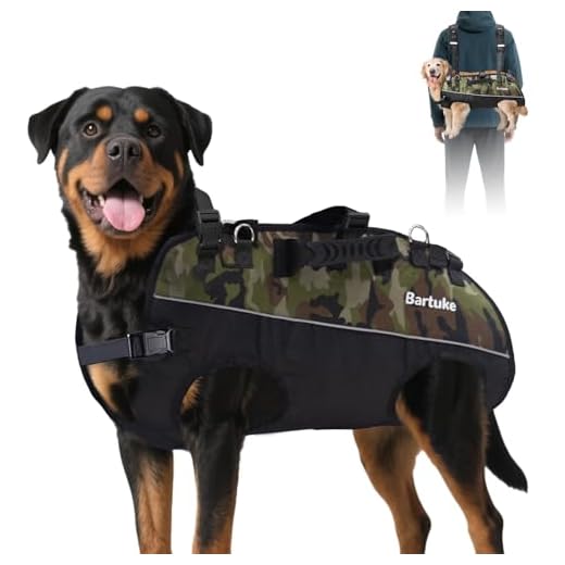 Bartuke Dog Harness, Large No Pull Dog Vest Harnesses with Removable Shoulder Straps, Leash, Reflective, Working Training Easy Control Service Dog Harnesses for Medium Sized Dog, Camo (M)