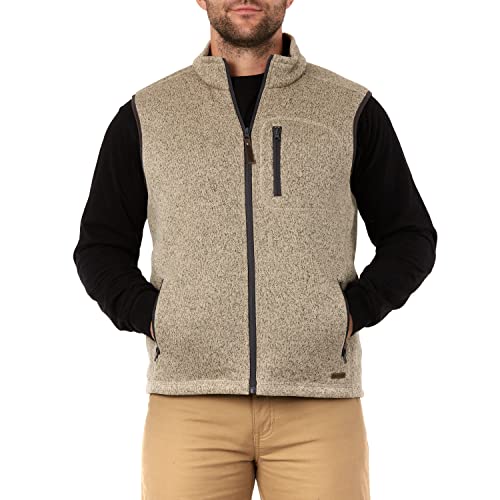 Smith's Workwear Men's Sherpa Lined Sweater Fleece Vest
