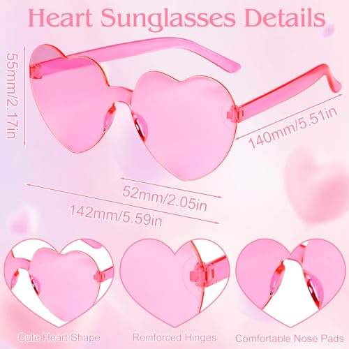 Image of MEEZY 2 Pcs Colorful Bob Wigs with Bangs Pink Sky Blue for Women, Neon Funny Wig Short Bob Hair with Heart Sunglasses Hair Cap for Halloween Costume Cosplay Birthday Bachelorette Party Carnival