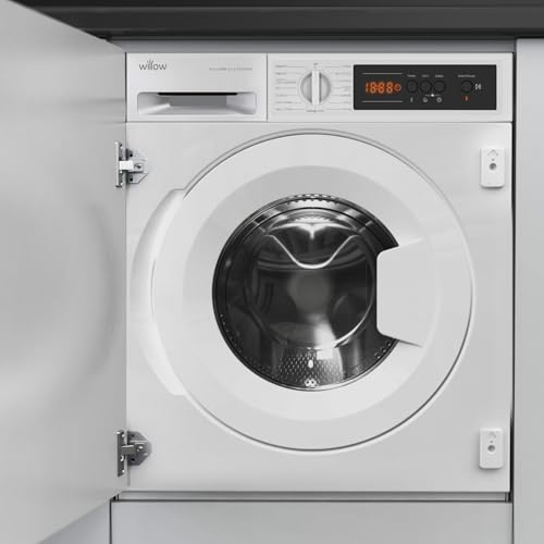Willow WWM814BI 8kg 1400 RPM Integrated Washing Machine Built In Washing Machine with Aquaball Feature 15 Washing Programmes Allergy Safe Eco Front Loading