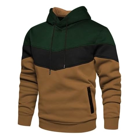 PeQAQ Mens Workout Shirts Daily Deals Cheap Selling Mens Thermal Long Sleeve Shirt Oversized Tshirts for Men Long Sleeve Undershirt Men Golf Shirts for Men Black Button Down(Brown, XL) Cover