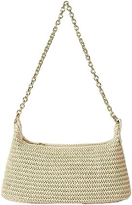 Verdusa Women&#39;s Straw Woven Shoulder Bag Tote Handbag Summer Beach Purse