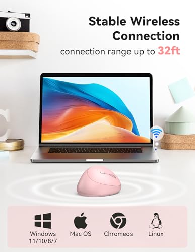 Image of TECKNET Ergonomic Wireless Mouse 2.4G Vertical Mouse Silent 4800 DPI