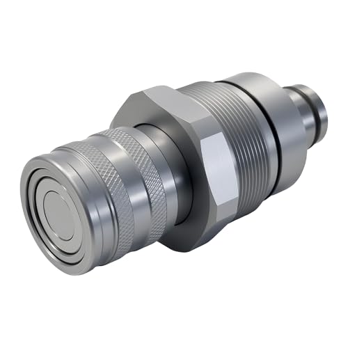 Image of Replacement for Kubota V1311-77150 Hydraulic Quick Coupler Cartridge,Female Flat Face 1 /2 inch Body ISO 16028, 5076 PSI,Fit for Skid Steer Cartridge Manifold