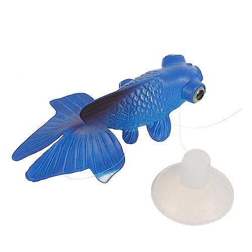 LEDMOMO 人工金魚 プール 人工的な 愛らしい魚の装飾 ネオン 人工の金魚 植物 いいね 水槽用魚網 金魚の装飾 魚飾り 光る金魚 魚の工芸品 かわいい魚のフィギュア シリカゲル Blue