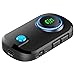 Bluetooth 5.0 Transmitter and Receiver, 3.5Mm Aux Wireless Audio Adapter for Car TV PC Headphones Home Sounds System, Supports Siri Voice Assistant