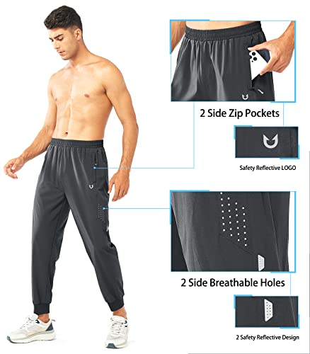 Image of NORTHYARD Men's Athletic Running Pants Lightweight Workout Joggers Quick Dry Gym Sweatpants Active Sports Track Training