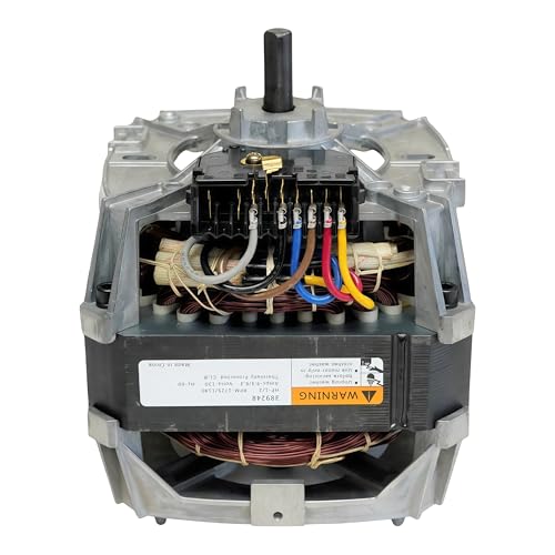 389248 WP661600 Direct Drive Washer Motor Compatible with Whirlpool Kenmore Washing Machine 661600 PS382447 AP2907974 389248A （1/2 Horsepower 2 speeds 1725 RPM 9.3/8.3 amperes 120 Volts）