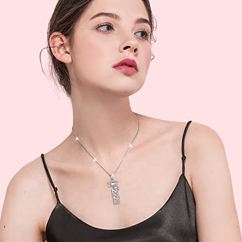 Alphm Necklace Class Of 2023 925 Sterling Silver Graduation High School College Graduation Necklace For Her Women Jewelry Gifts #TOP1