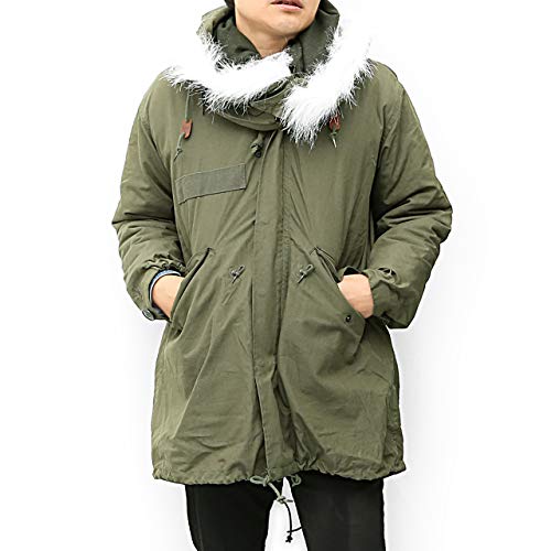 (エムエイチエー) M.H.A.style USタイプ M-65 フィールドパーカー 米軍 モッズコート 10032 A.オリーブ サイズ2XS