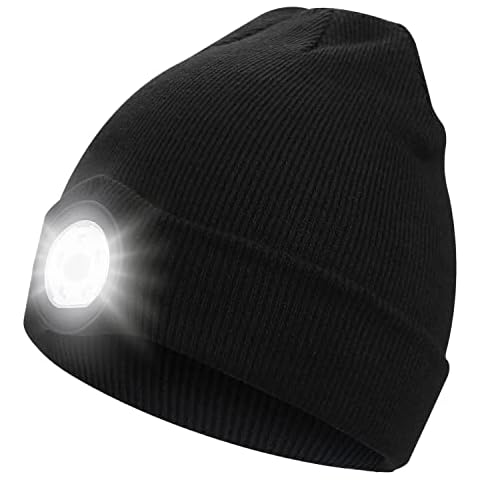 Gorro Beanie LED con Luz Recargable USB Cover