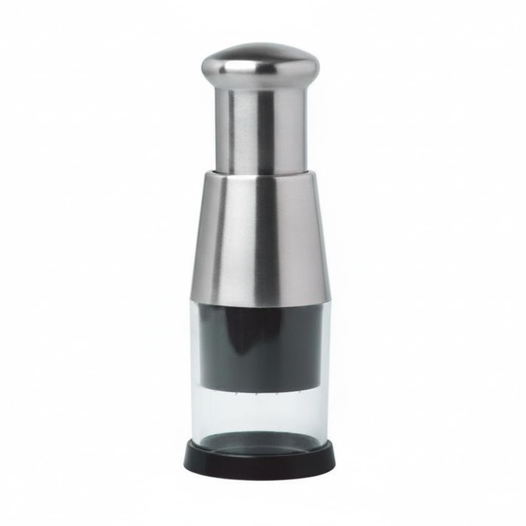 Push Chopper Kitchen Stainless Steel Blades Manual Vegetable Chopper Onion Cutter & Garlic Multipurpose Food Chopper Tomato Fruits Salad & Dry Fruits Easy Clean Hand Press-image-26