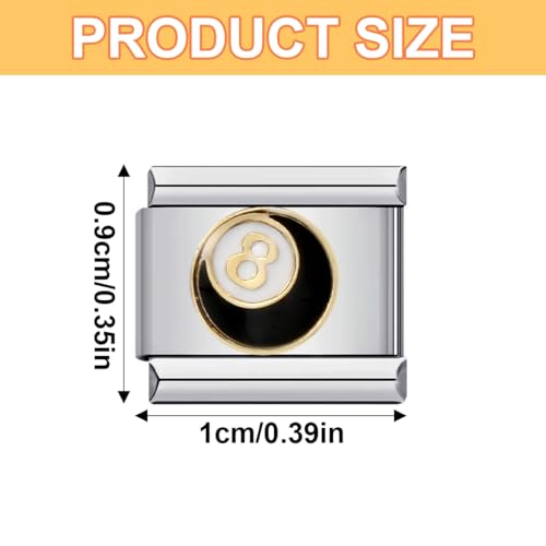 WeddHuis Italian Charms Module für 9mm Italian Charm Bracelet DIY Italian Style Charms für Damen Abnehmbar Italienisches Charm Armband Zubehör Mädchen Junge Geschenk