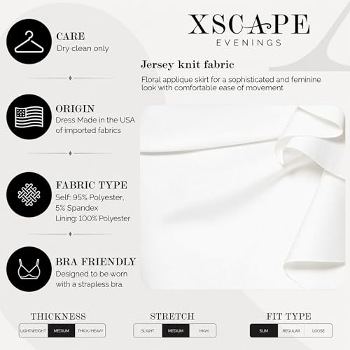 Image of Xscape Women's Long Off-the-Shoulder Sweetheart Neckline Formal Evening Gown with Ruching and Draped Ruffle Detail