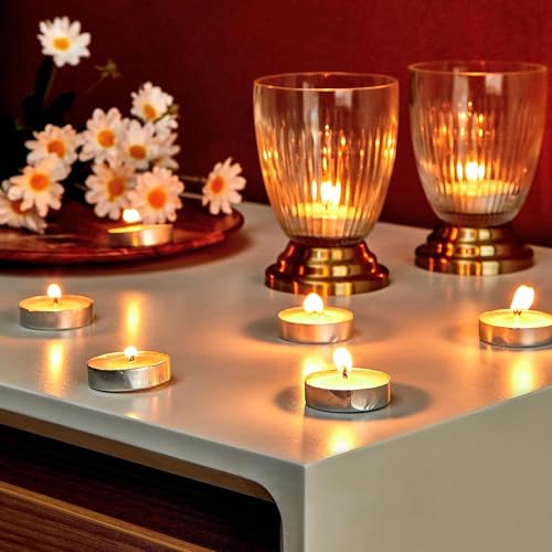 Image of Cortina Combo Pack of 2 Plain Shear Polyester Door Plus 50 Sets of Candles, Size - Door - (L 115 cm x H 210 cm) Candle 37W x 12H Millimeters-Multicolor-6