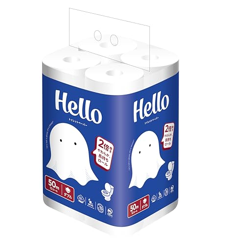 ユニバーサル・ペーパー(Universal Paper) ハロー トイレットペーパー ダブル50m 12ロール x6パック入 8473 の商品画像 2