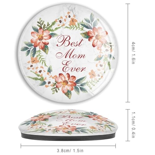Imanes para nevera de cristal pequeños como regalo para el Día de la Madre en set de 4 4