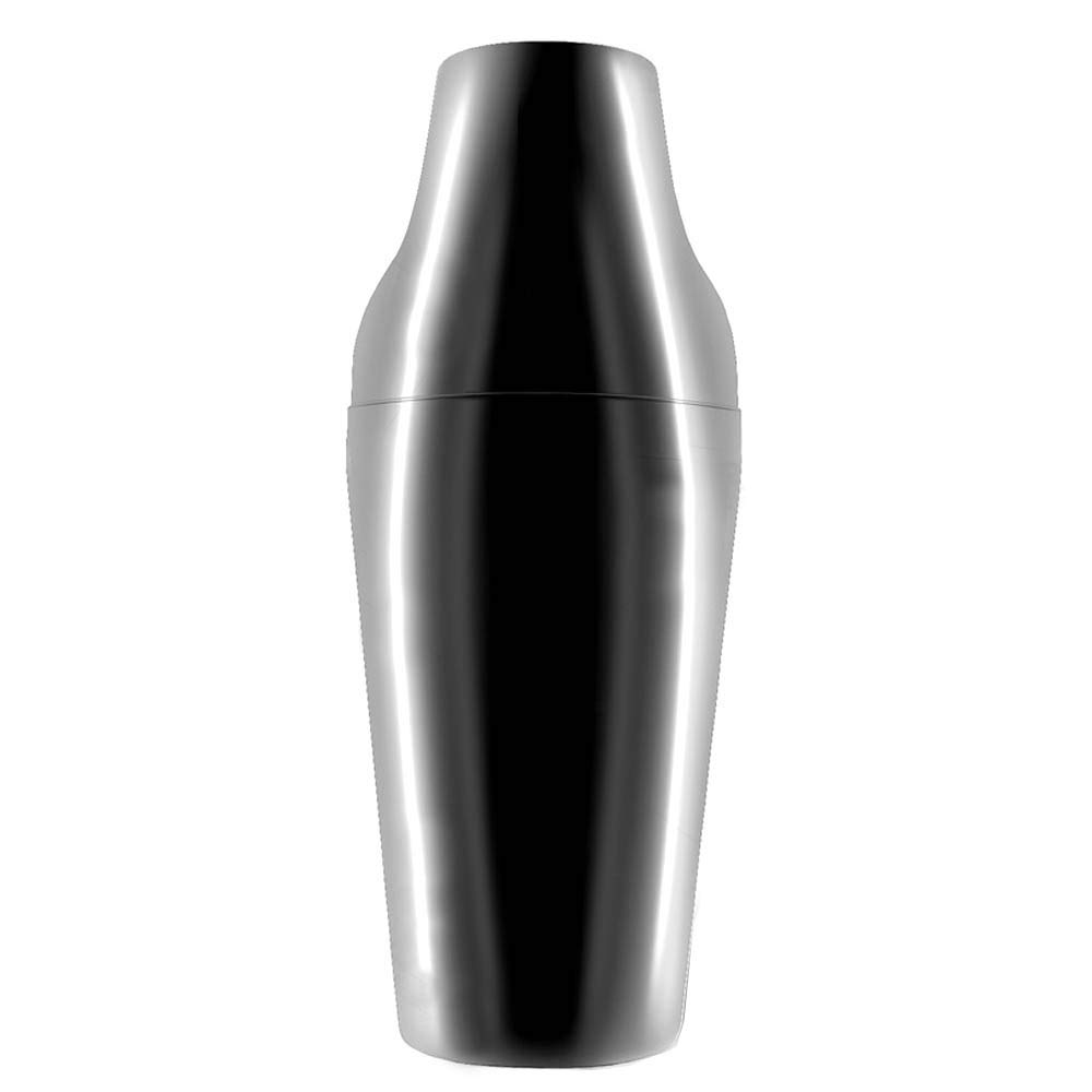 BarConic® French Style 2 Piece Cocktail Shaker - Gun Metal - 20 Oz