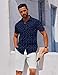COOFANDY Button Down Shirts for Men Short Sleeve Casual Dress Shirts for Men Collared Shirts Breathable Lightweight