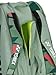 Yonex Pro Racquet Bag 9 PCs, Multi-Compartment 9-Racket Tennis Gear Travel Pack, Backpack Carry Straps/Grab Handle, Olive Green