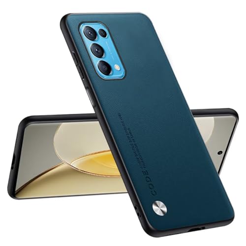 Topme Funda Compatible con OPPO Find X3 Lite/OPPO Reno5 5G (6.43') – Protección Segura y con Estilo - Zafiro
