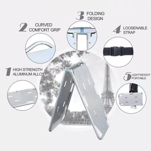 Civière légère en aluminium pour évacuation rapide avec sangles de maintien - 6