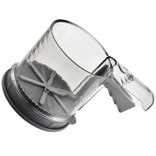 Gadpiparty 小麦粉はたき 粉ふるい器 大容量 PP素材 快適なグリップ二層式ボックス設計使いやすく 手動細かい粉体ストレーナーカップ 砂糖ふるい ベーキング用（Amazon）