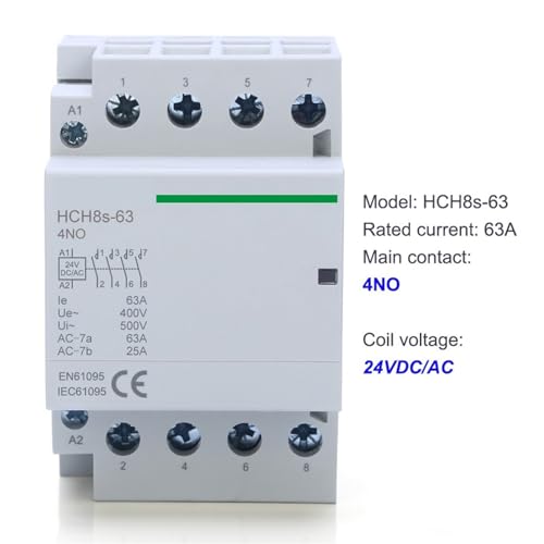 Contacteur 4P 63A 4NO DC24V | Commande circuits puissance