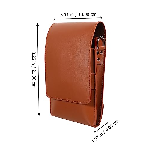Porte-outils pour coiffeur en cuir avec compartiments ciseaux