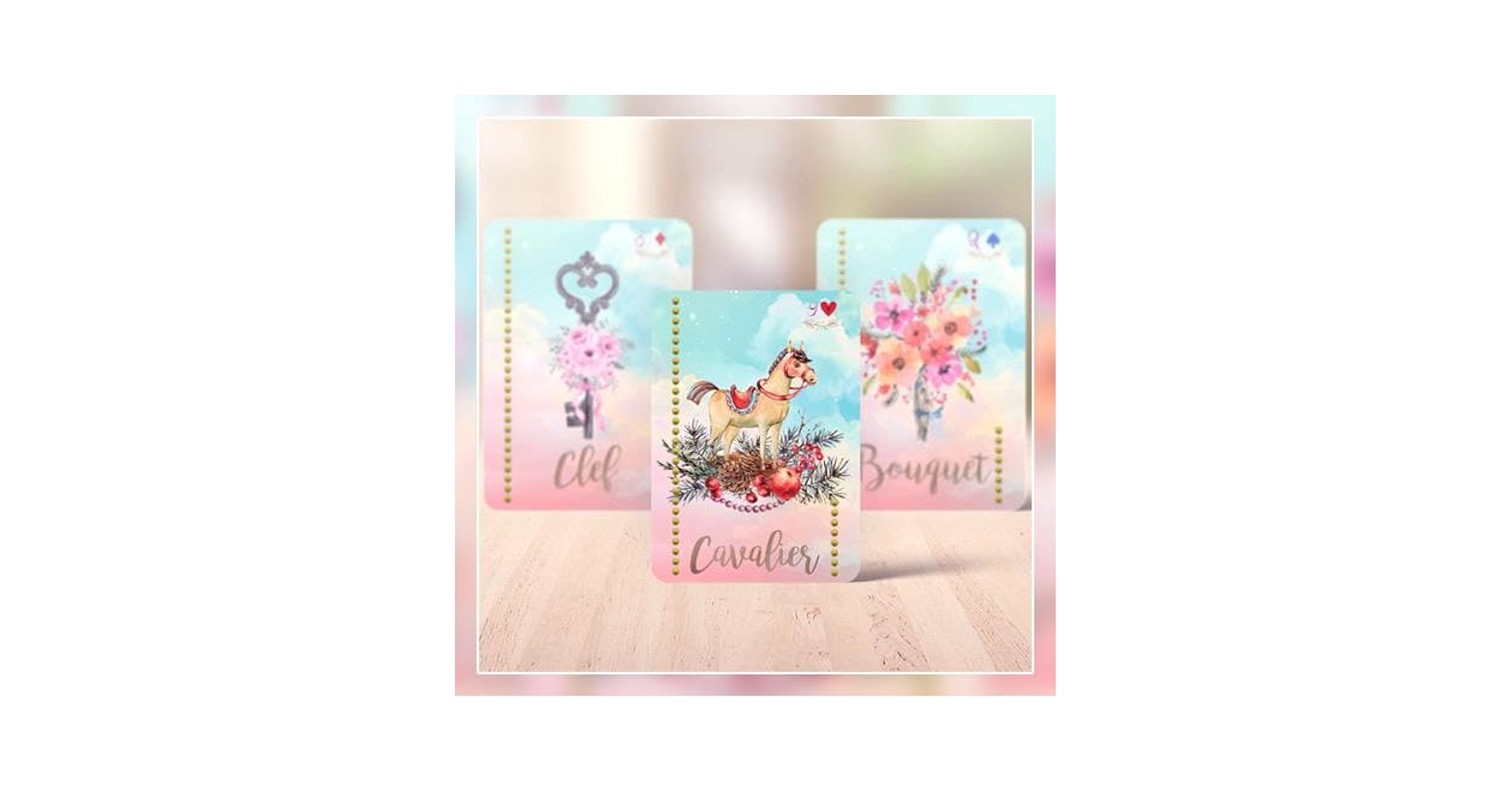 ✨受注限定生産品！✨ファンシーなモチーフ❤️海外ルノルマンカード✨タロットカード 41rW6af1ZGL.jpg_BO30,255,255,