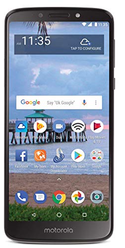 Tracfone Carrier-Locked Motorola Moto e5 4G LTE Prepaid Smartphone - Black - 16GB