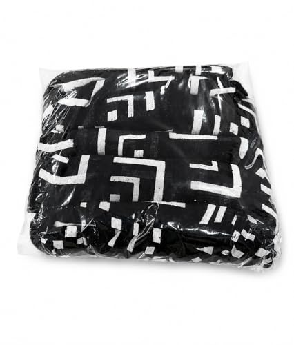 Image of Tz-Women's Pure Cotton Dupatta, Black and White Floral Print, 2.5 Metres, Lightweight Summer Wrap pk-001