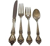 Delacourt by Lunt Sterling Silver Flatware Service For 8 Set 33 Pieces
