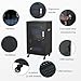 30-Bay Locking Laptop and Tablet Charging Station,Mobile Storage Cart with Charger Cable Management,Devices up to 14 Inches,Cell Phone Locker with Charger,Black